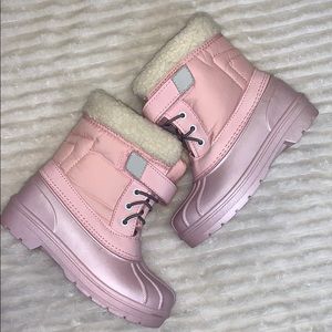 NWT Girls Cat&Jack Pink Thermolite Boots Sz 11